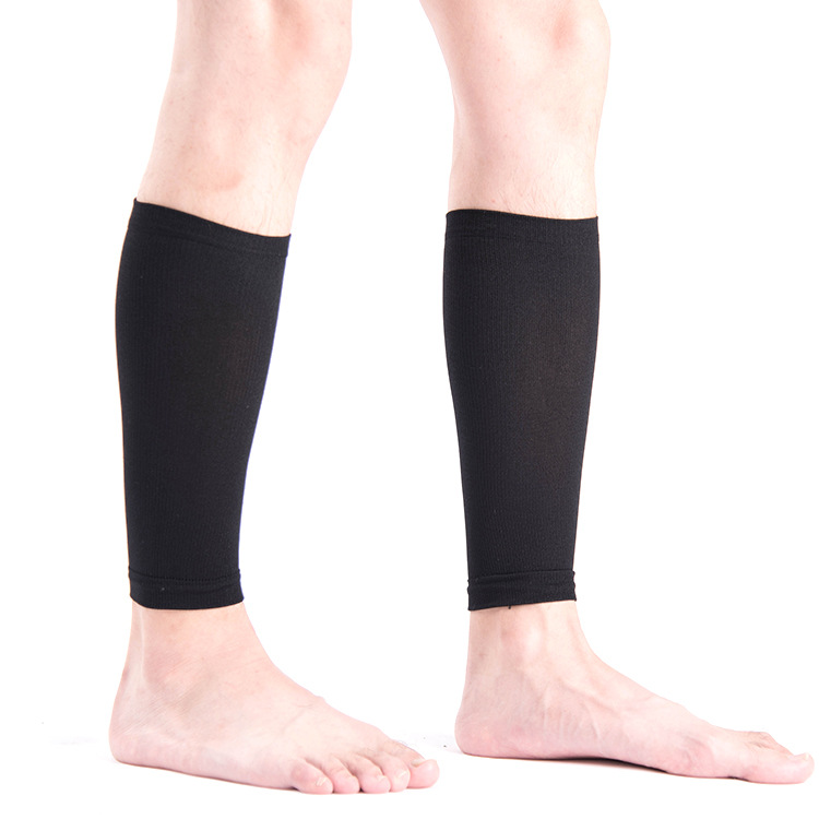 Footless Leg Sleeve High Elastic Compression Socks Men Outdoor Sports Socks Leisure Boots Socks for Flight Trainer Socks 15-20 mmHg